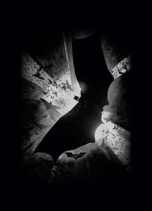 Batman Begins - Bw Poster Digital Art by Brand A