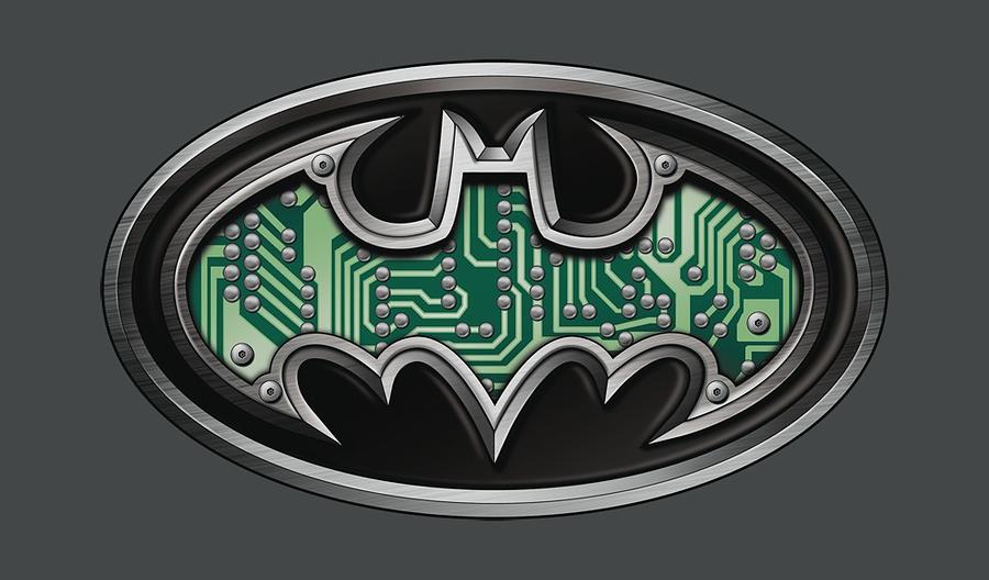 Batman Movie Digital Art - Batman - Circuitry Shield by Brand A
