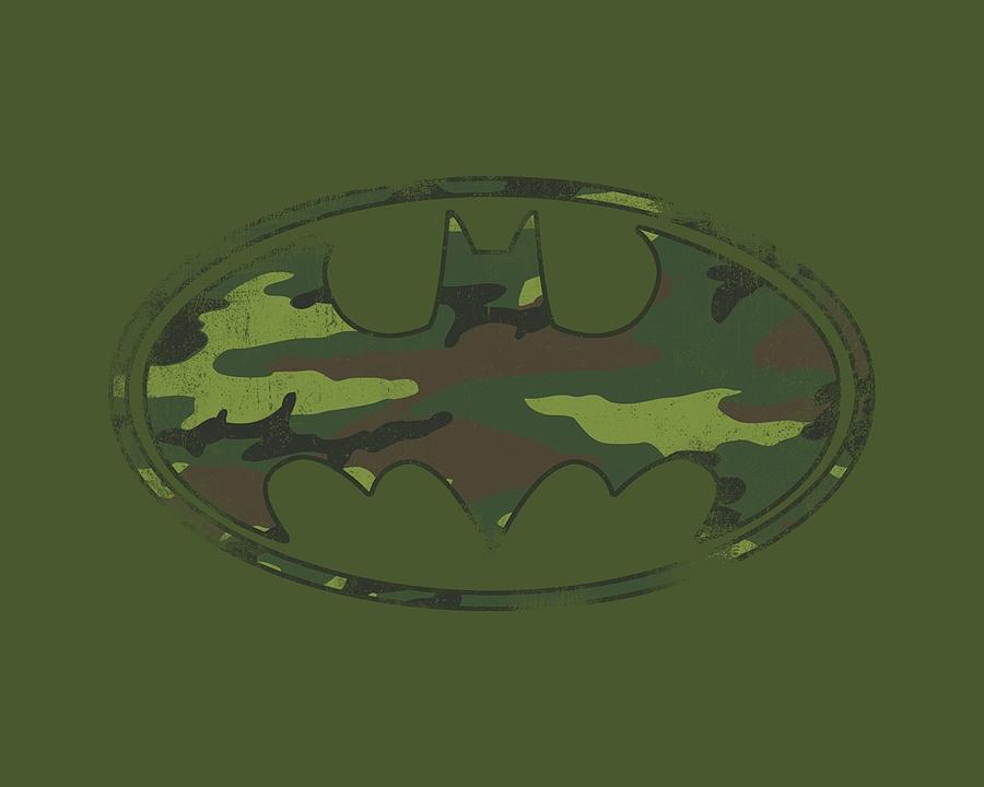 Batman Movie Digital Art - Batman - Distressed Camo Shield by Brand A