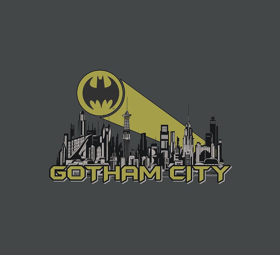 Batman - Gotham Skyline Digital Art by Brand A - Fine Art America