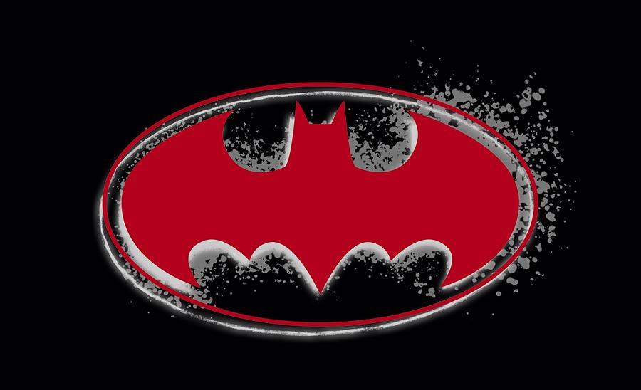 Batman Movie Digital Art - Batman - Hardcore Noir Bat Logo by Brand A
