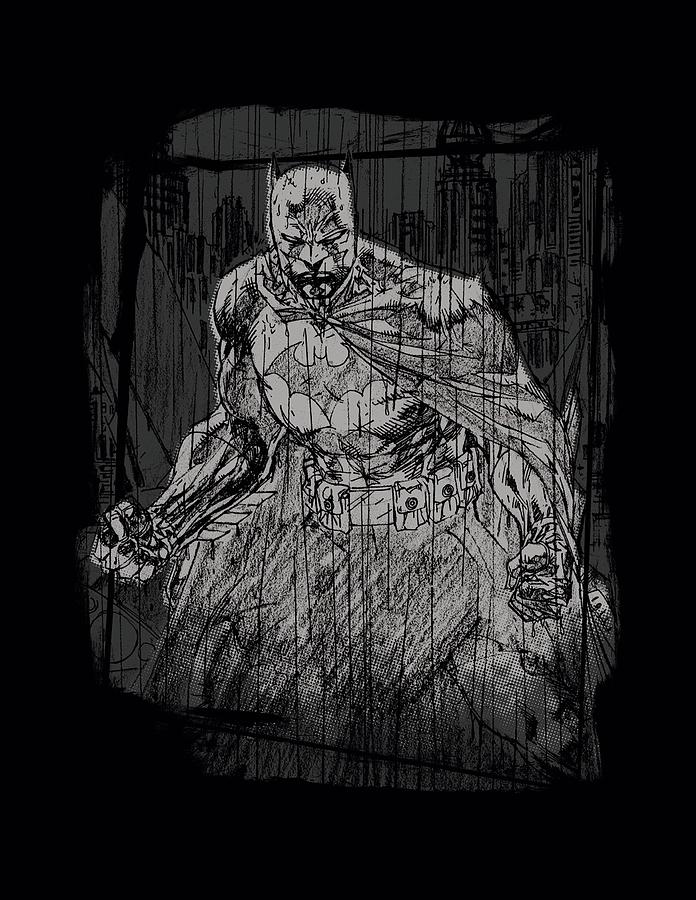 Batman - Pencilled Rain Digital Art by Brand A - Fine Art America