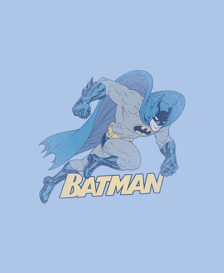 Batman - Running Retro Digital Art by Brand A