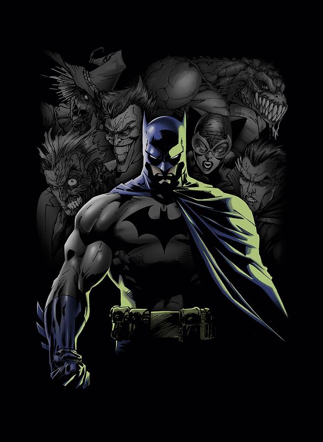Batman Movie Digital Art - Batman - Villains Unleashed by Brand A