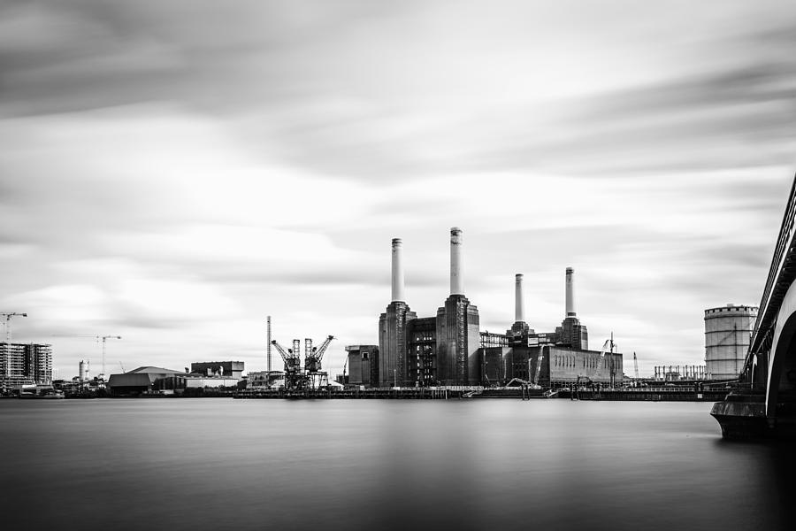 Battersea Power Station B and W Photograph by A Souppes - Pixels