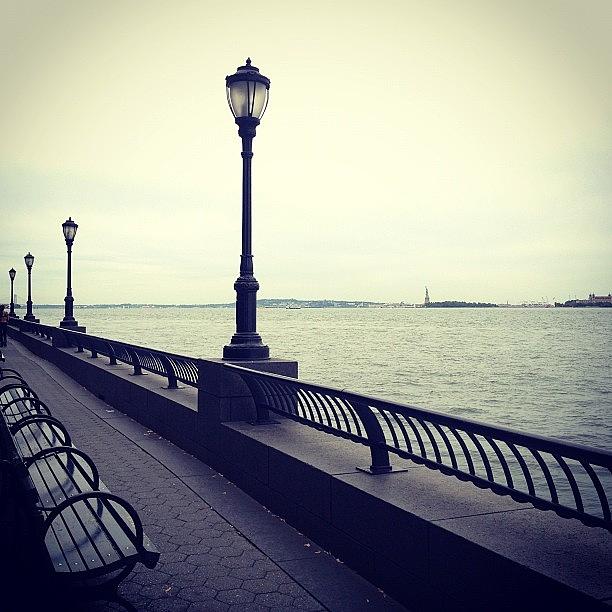Statue Of Liberty Photograph - Battery Park by Jasmin Esquivel