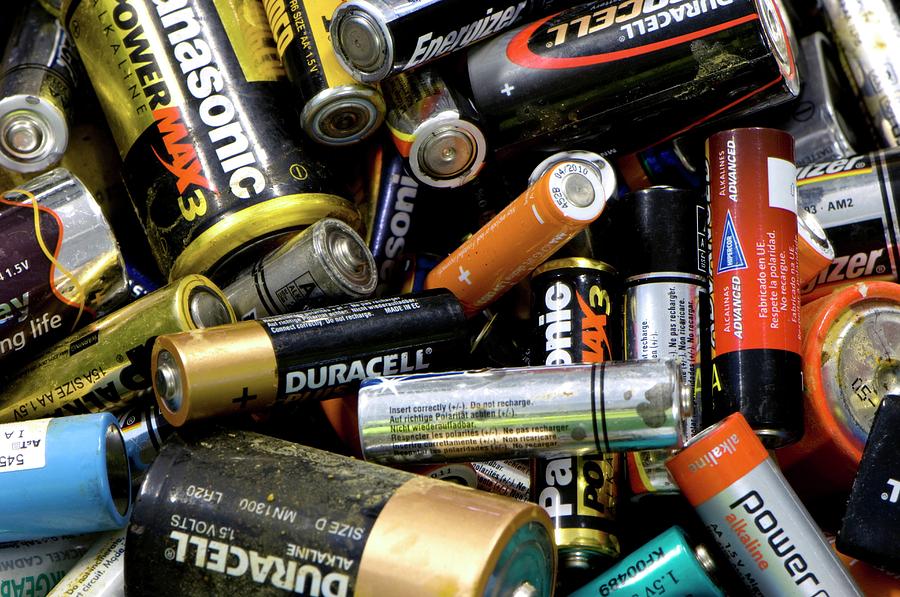 Battery Recycling Photograph by Louise Murray/science Photo Library
