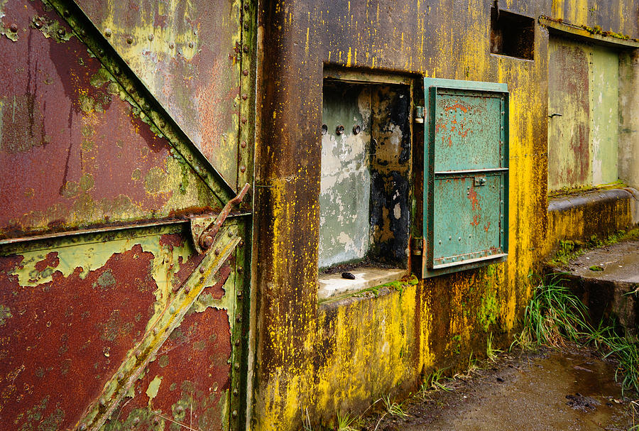 Battery Walls Metal Doors Photograph by Ronda Broatch