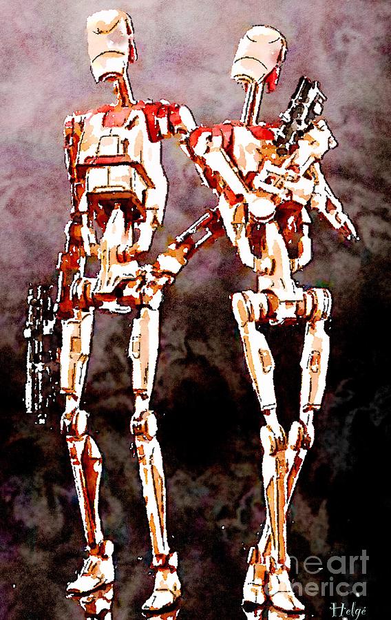 Battle Droids Painting by HELGE Art Gallery