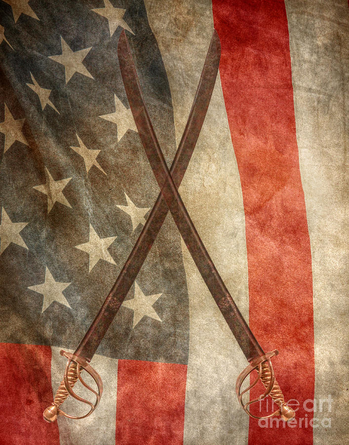 Battle Flag Civil War United States Digital Art by Randy Steele