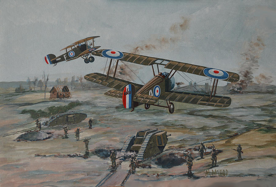 Battle of Amiens Painting by Murray McLeod