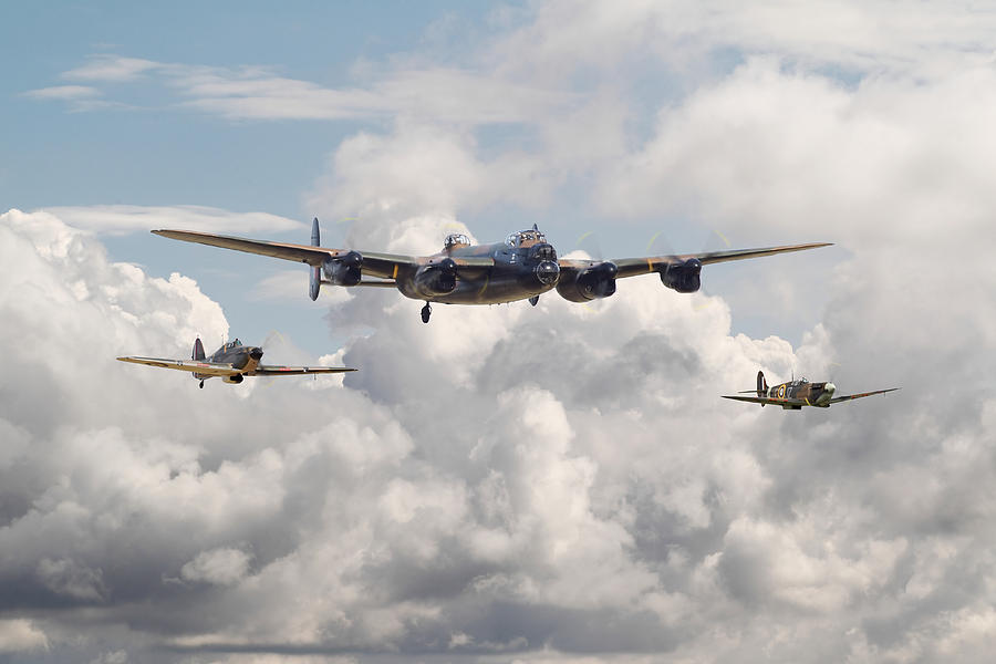 Battle of Britain - Memorial Flight Digital Art by Pat Speirs
