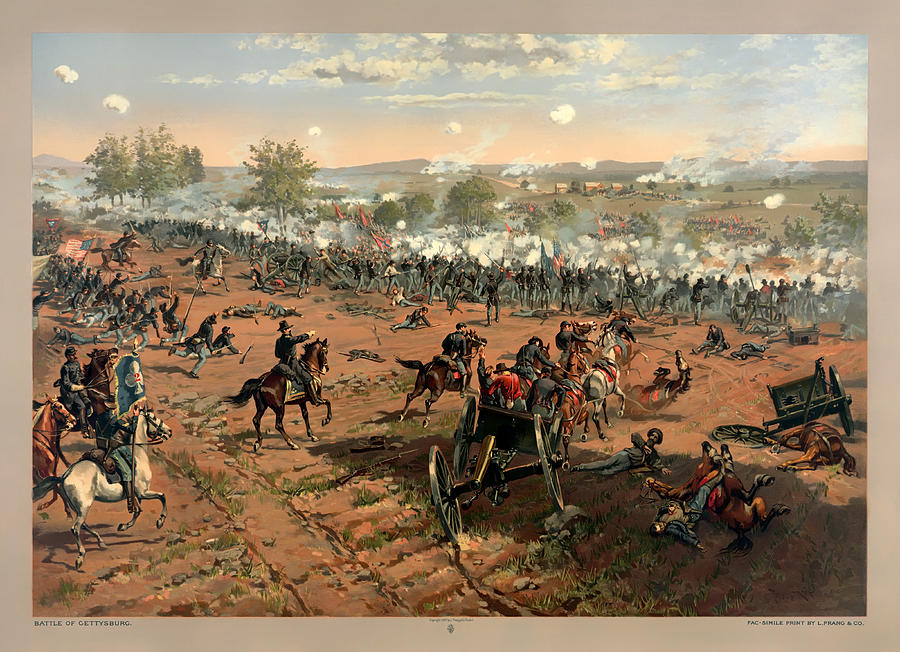 Gettysburg National Park Painting - Battle of Gettysburg by Mountain Dreams