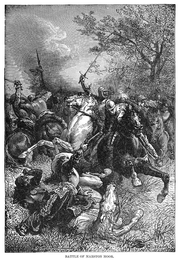 Battle Of Marston Moor Painting by Granger
