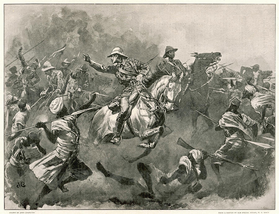 Battle Of Omdurman The Charge Drawing by Illustrated London News Ltd ...