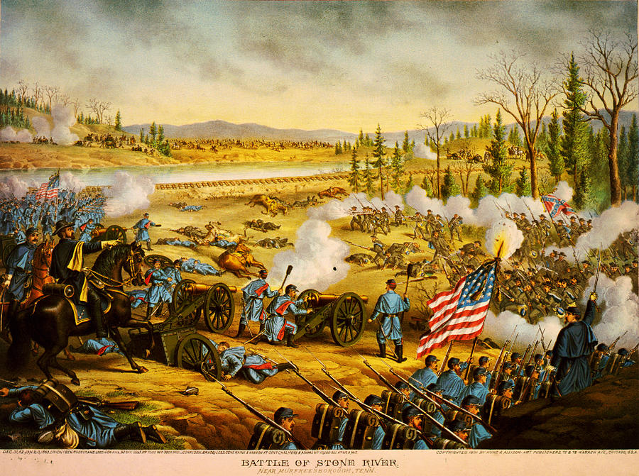 Battle of Stones River Painting by MotionAge Designs