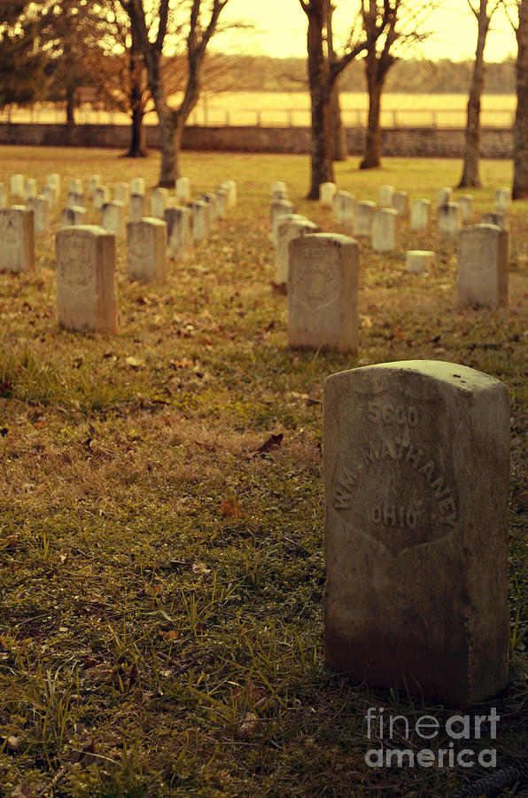 Battle of Stones River UnionArmy Graveyard V Photograph by Donna Greene