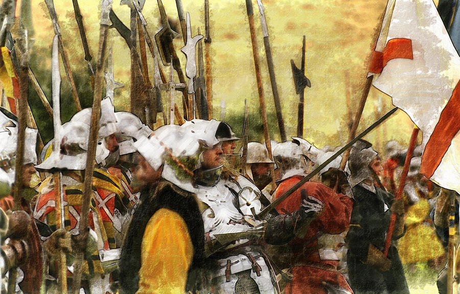 Battle of Tewkesbury Digital Art by Ron Harpham