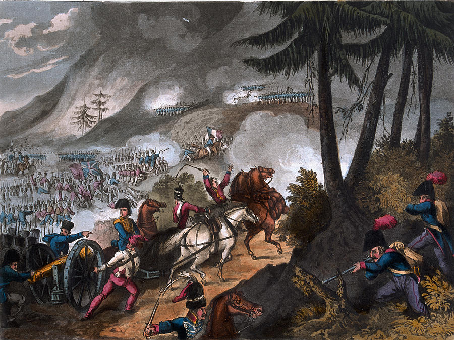 Hat Drawing - Battle Of The Pyrenees In 1813 by William Heath