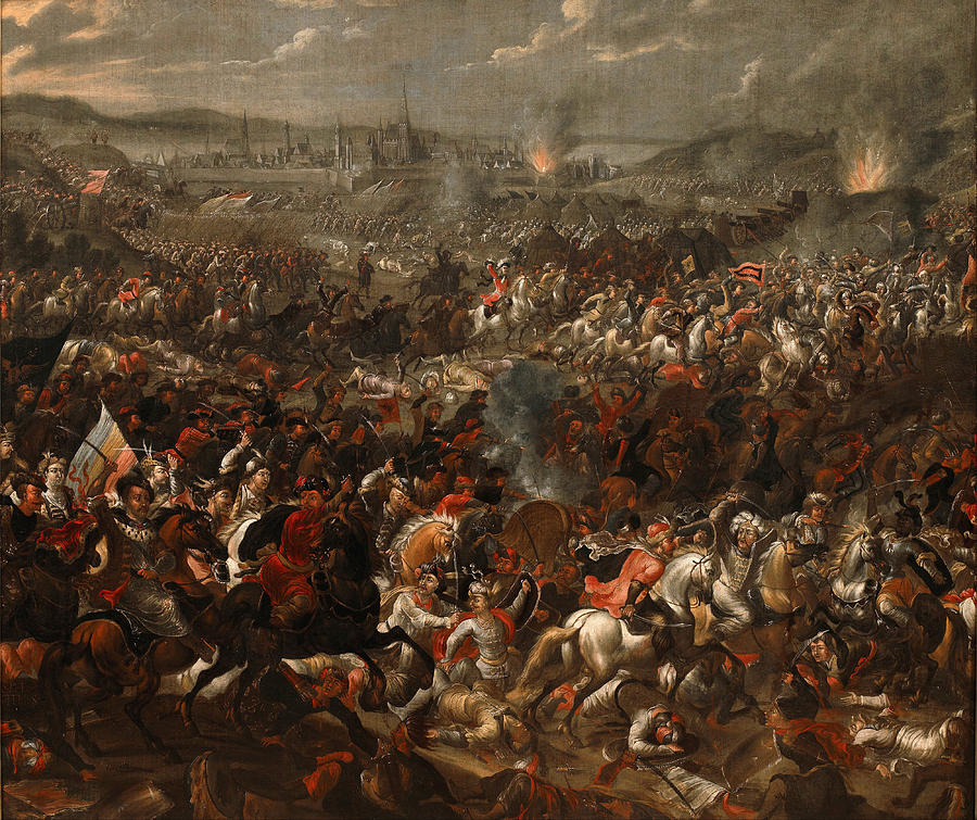 Horse Painting - Battle of Vienna by Pauwel Casteels