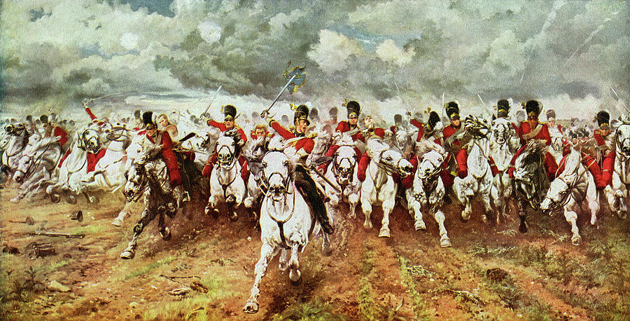 Battle Of Waterloo  scotland Drawing by Mary Evans Picture Library