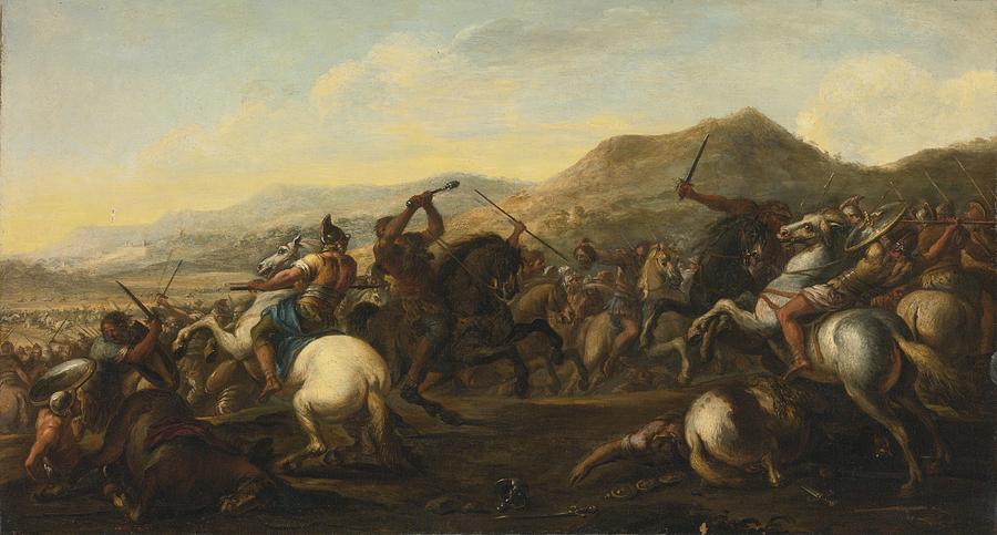 Battle Scene Painting