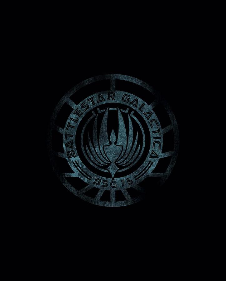 Science Fiction Digital Art - Battlestar Galactica (new) - Faded Emblem by Brand A