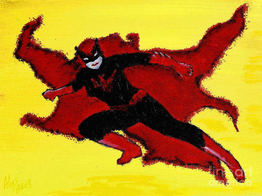 Batwoman Painting by Alys Caviness-Gober