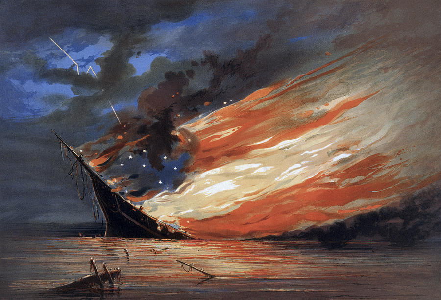 Bauly The Rebel Flag Painting by Granger Bauly The Rebel Flag Painting by Granger