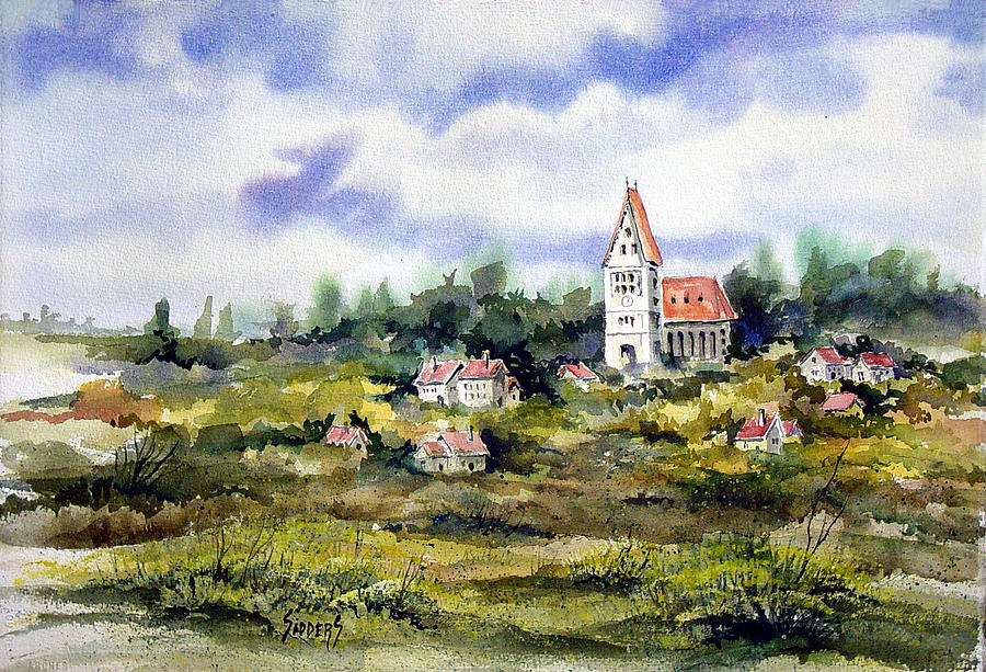 Bavarian Village Painting by Sam Sidders