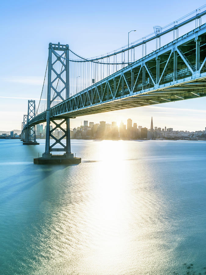 Bay Bridge And Skyline Of San Francisco Photograph by Chinaface