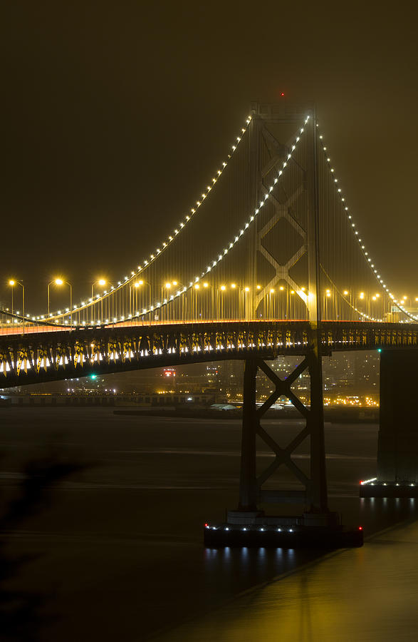 Bay Bridge Fog Photograph by Bryant Coffey