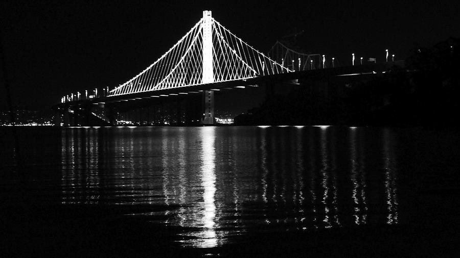 Bay Bridge in Black and White Photograph by Juanita Witkop - Fine Art ...