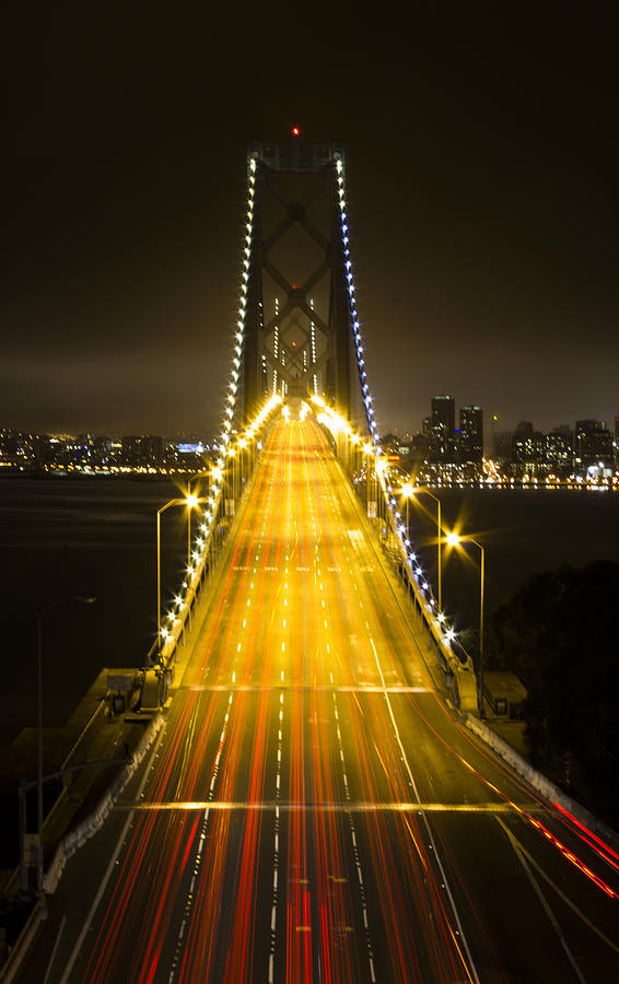 Bay Bridge Traffic Photograph by Bryant Coffey