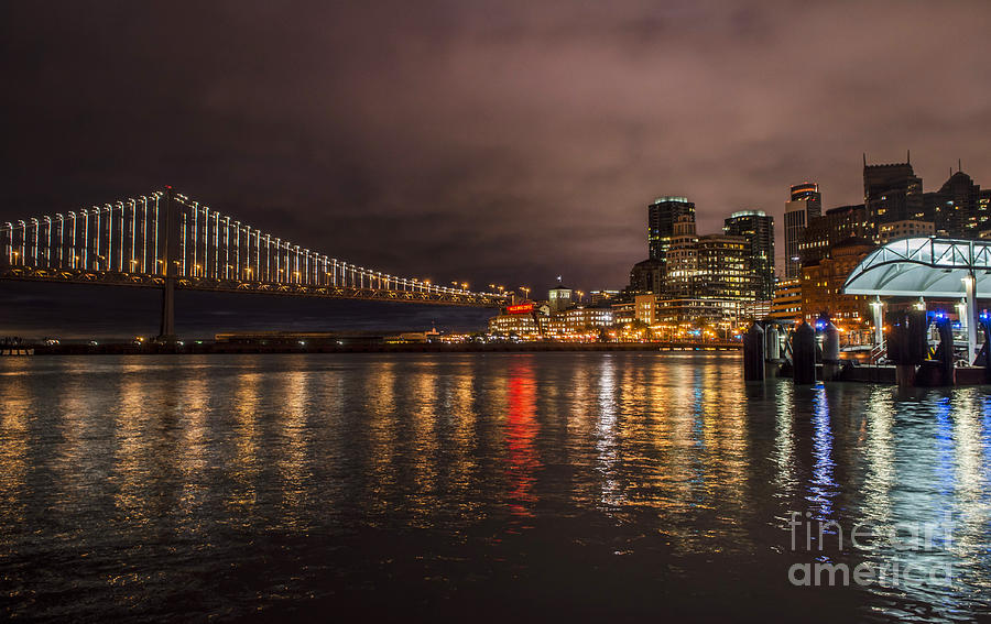 Bay City Lights Photograph by Judy Wolinsky