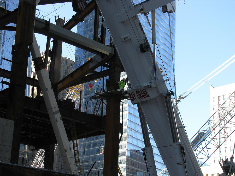 Bay Crane - World Trade Center NYC 2012 Photograph by Paul Thomas - Pixels