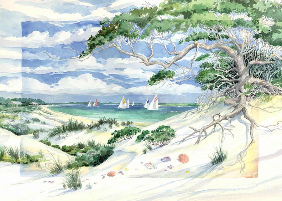 Shell Painting - Bay Dunes by Paul Brent