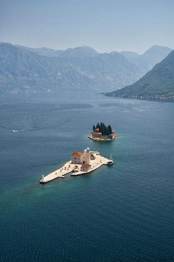 Bay Of Kotor Church Islands, Montenegro Photograph by Vpopovic