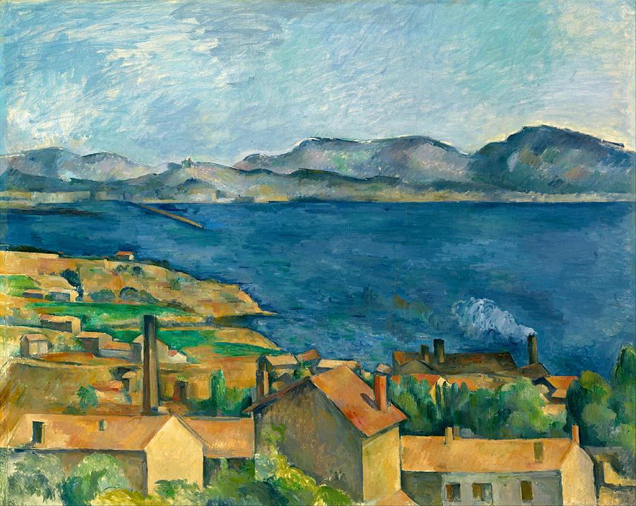 Bay of Marseille Painting by Paul Cezanne