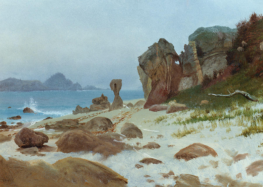 Albert Bierstadt  Painting - Bay of Monterey by Albert Bierstadt