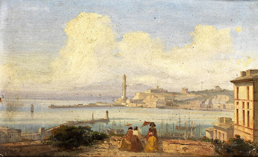 Bay of Naples Painting by Ippolito Caffi