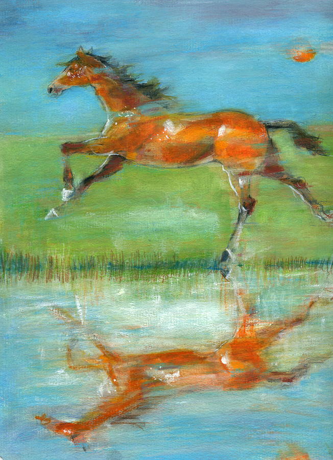 Bay Reflection Painting by Mary Armstrong