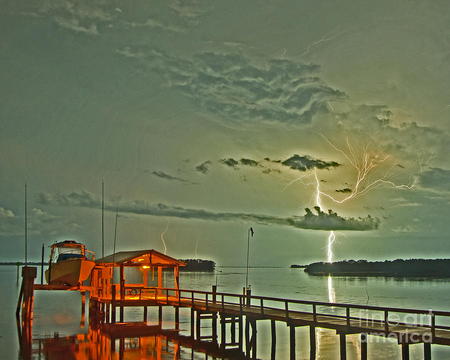 Bay Street Lightning Photograph by Stephen Whalen