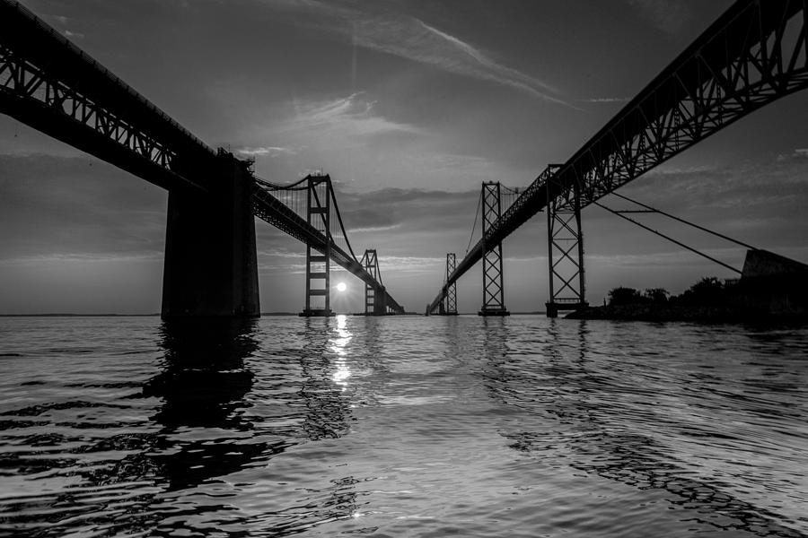 Architecture Photograph - Bay Bridge Strength by Jennifer Casey