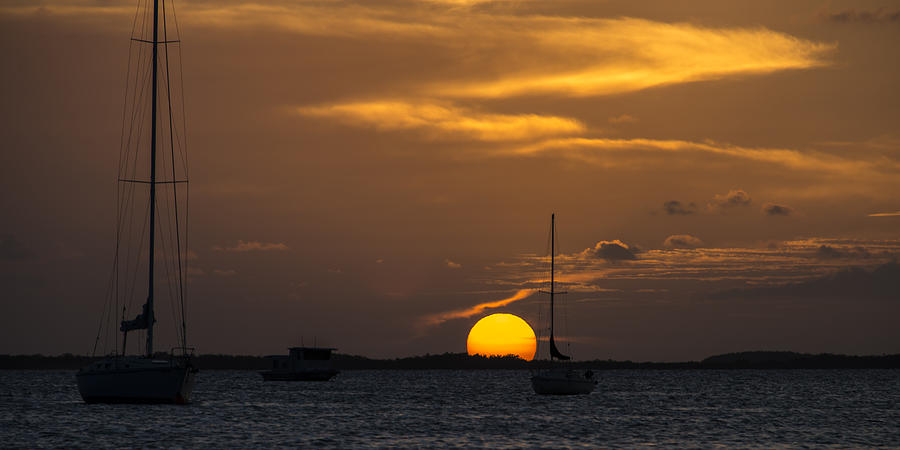 Bay Sunset Photograph by Russ Burch