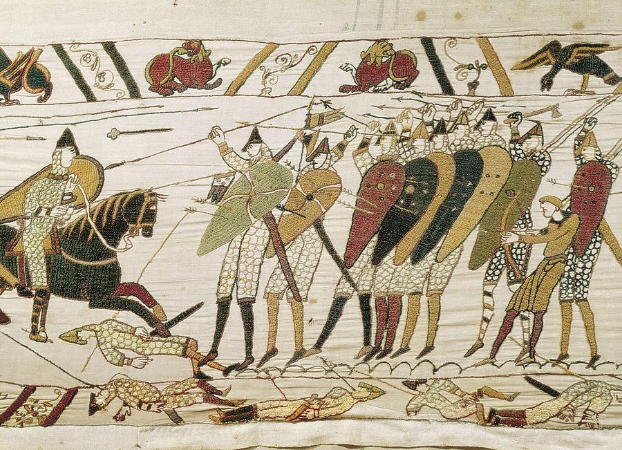 Bayeux Tapestry. 1066-1077. Tapestry Photograph by Everett