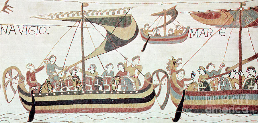 Bayeux Tapestry Scene Photograph by Science Source
