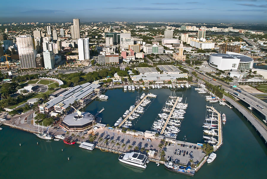 Miami Photograph - Bayfront Miami by Patrick Lynch