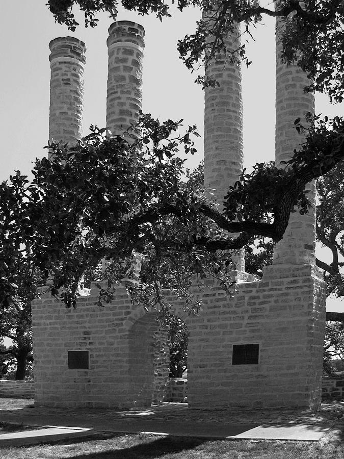 Baylor Female College Site 1846-1886 BW  Photograph by Connie Fox