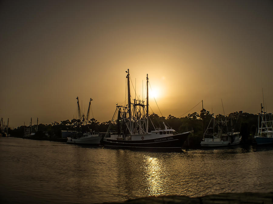 Boat Photograph - Bayou la Batre Shrimp Boats by Gretchen Friedrich